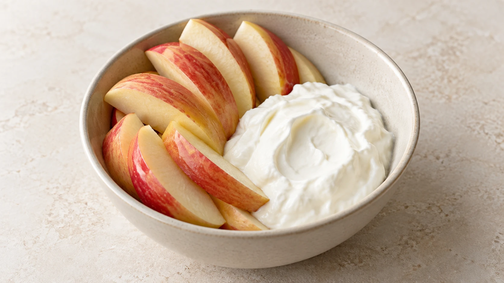 Apple with Greek Yogurt