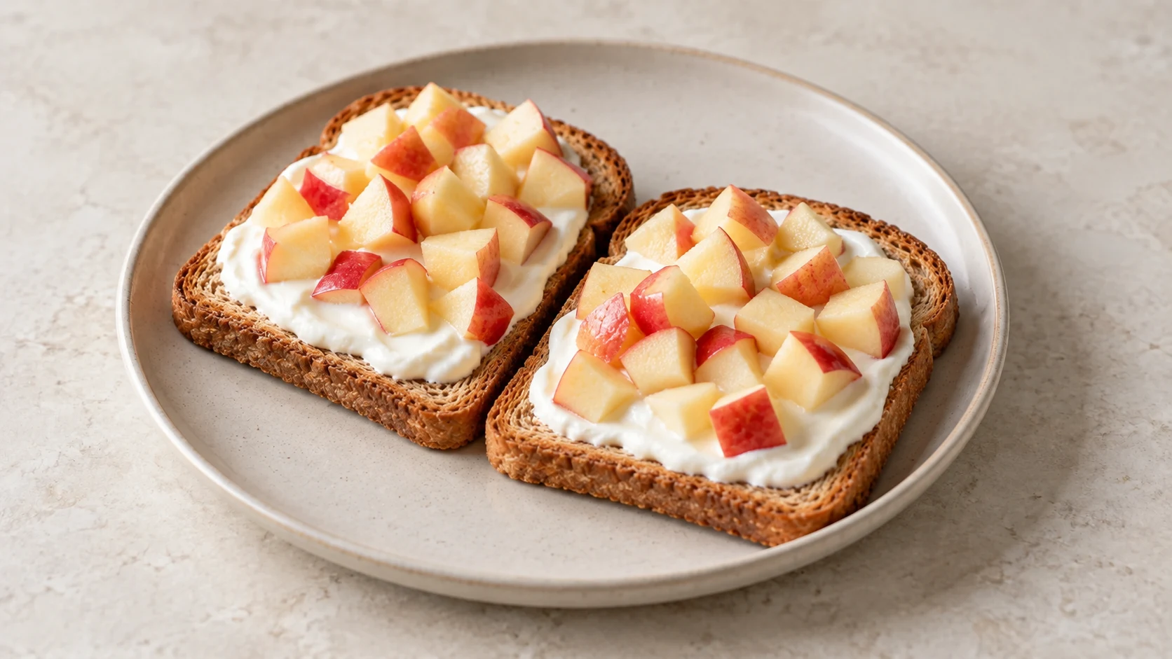 Apple Yogurt Toast