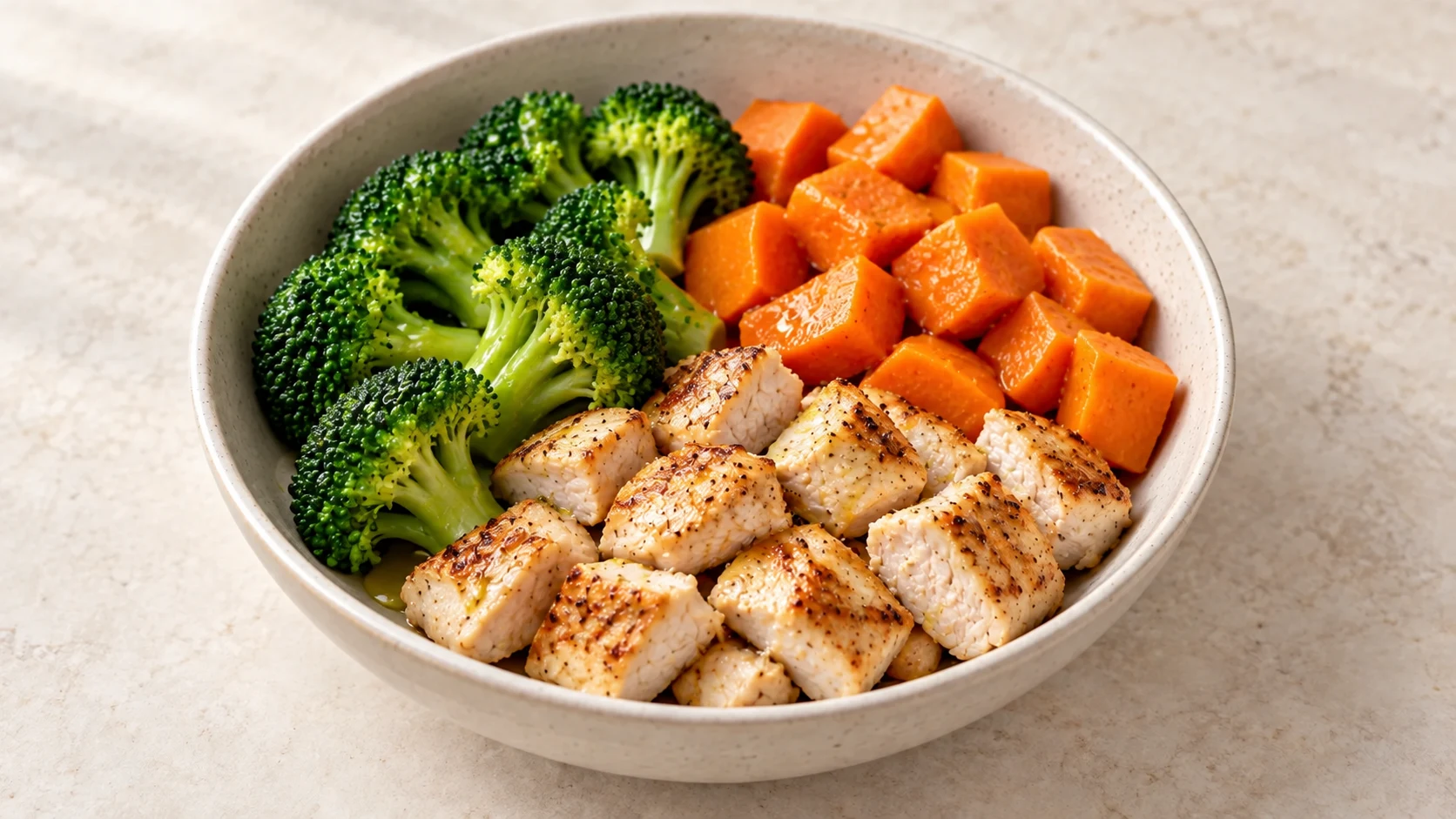 Chicken with Sweet Potato and Broccoli