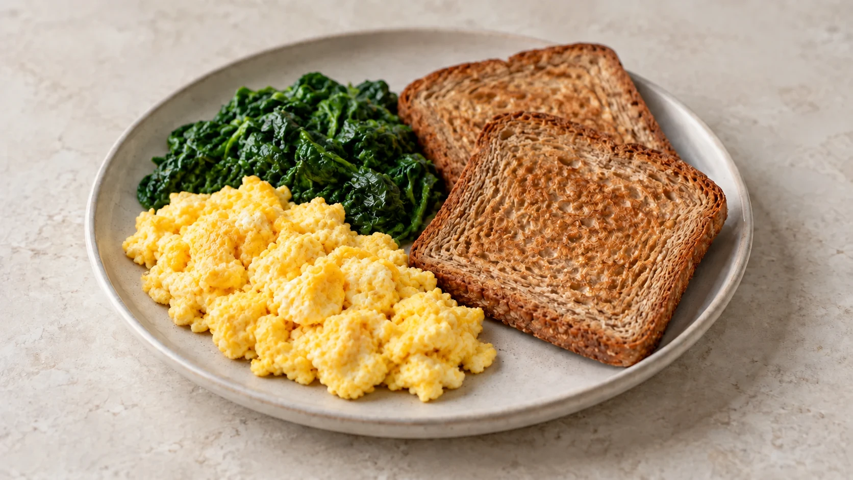 Egg and Spinach Toast