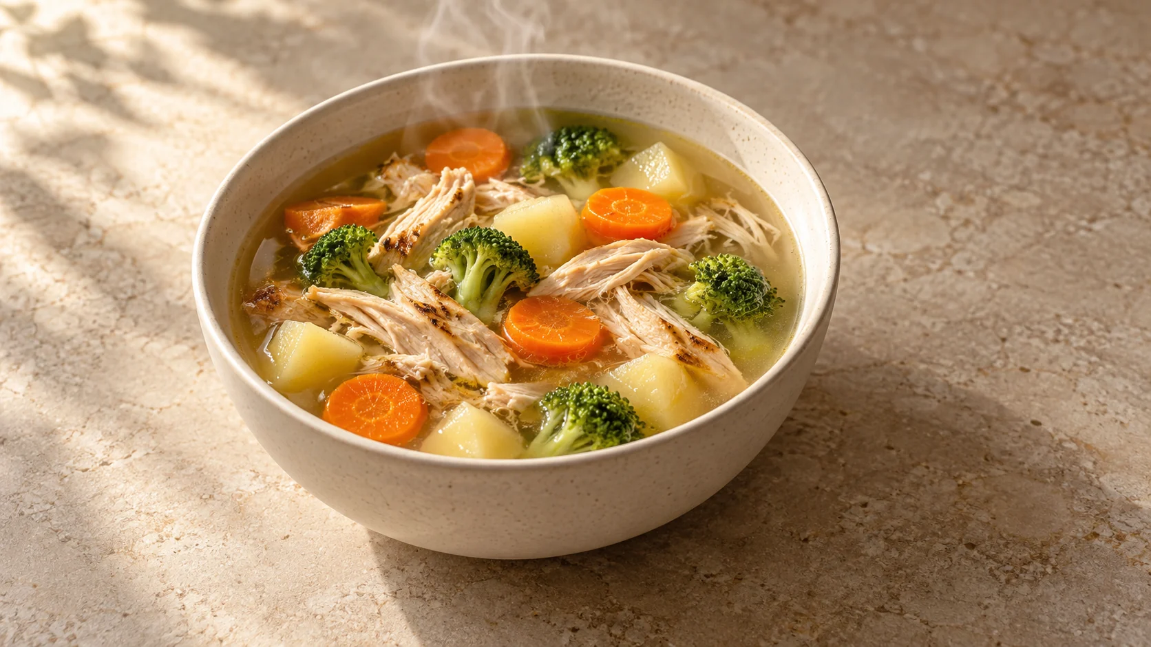 Sopa de legumes com frango