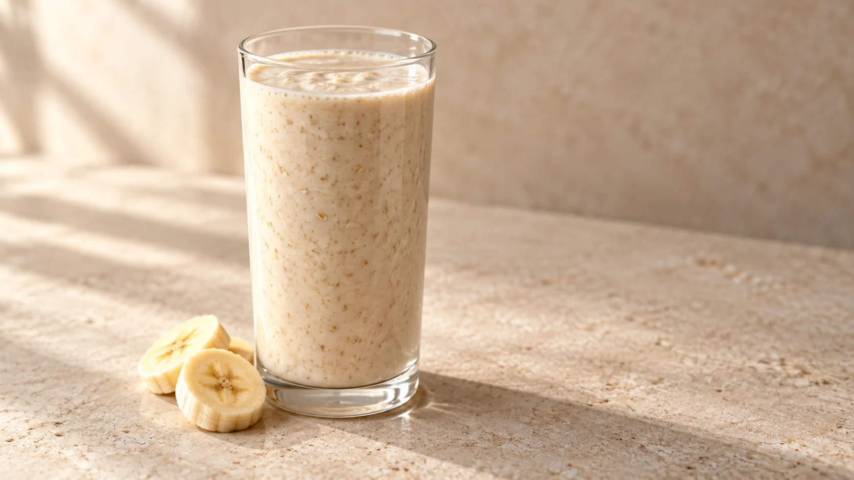 Vitamina de banana com aveia