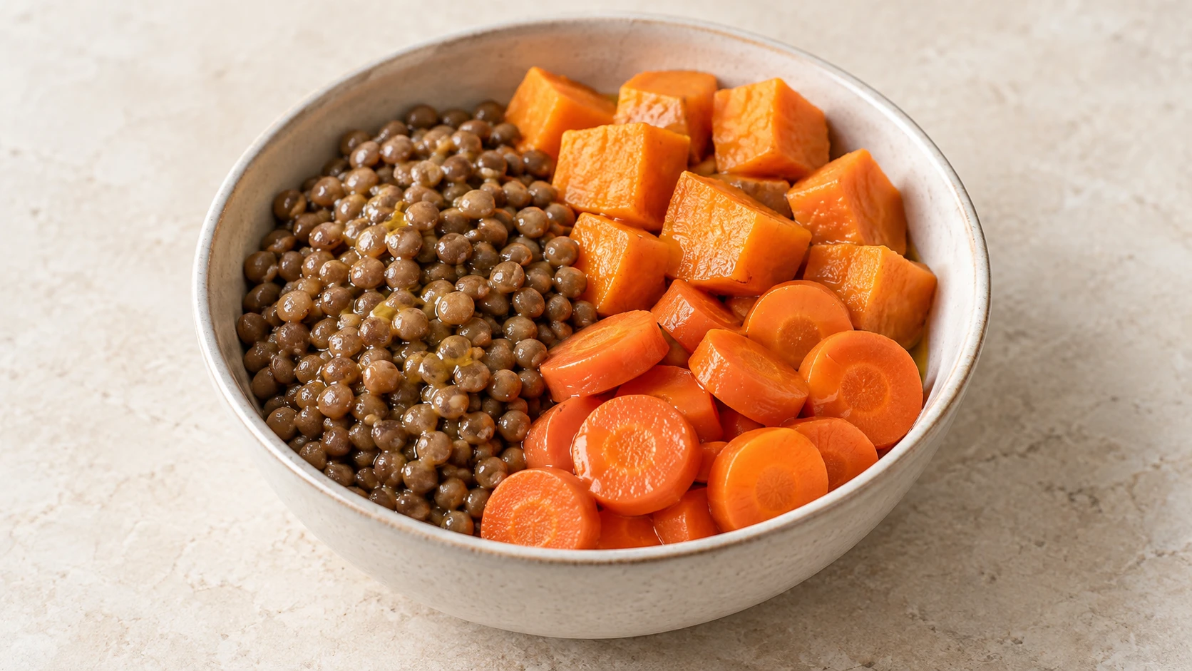 Warm Lentil and Sweet Potato Bowl